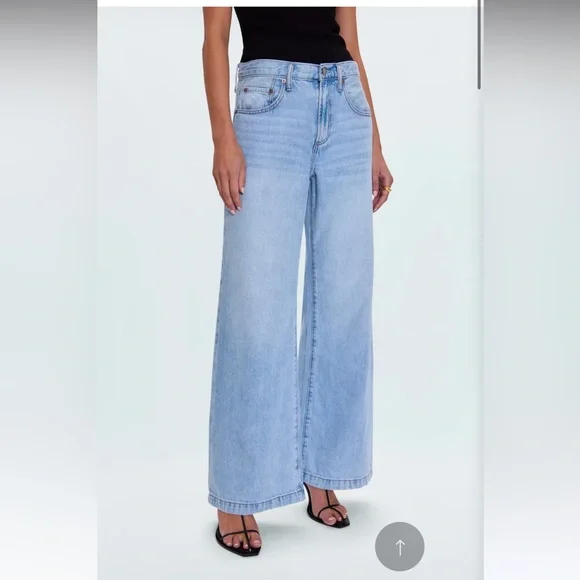 NWT Pistola Jadyn Low Slung Palazzo Jeans - Picture 2 of 9